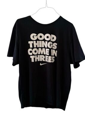 Nike Dri Fit Women’s Black Crewneck Graphic T Shirt Size XXL Athletic Cut